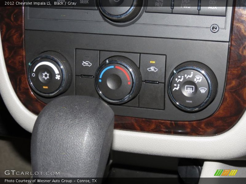 Black / Gray 2012 Chevrolet Impala LS