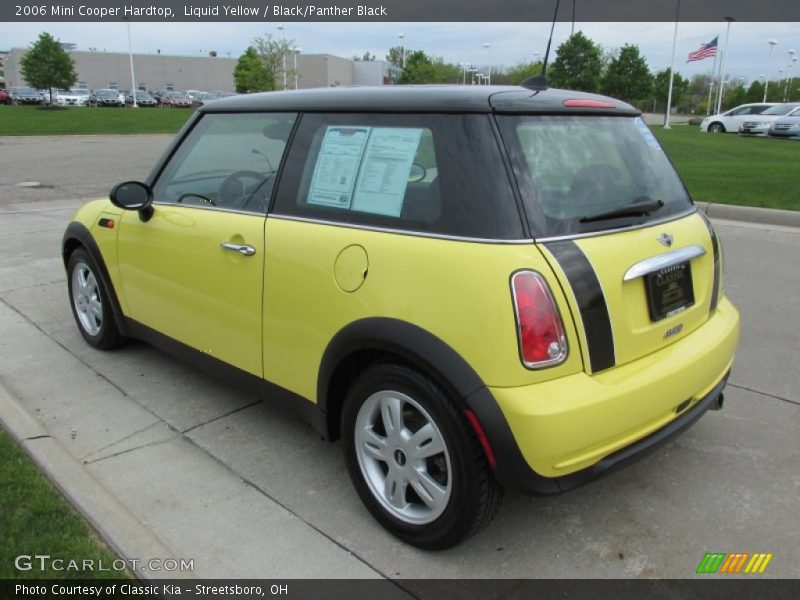 Liquid Yellow / Black/Panther Black 2006 Mini Cooper Hardtop
