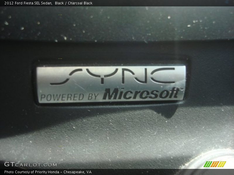 Black / Charcoal Black 2012 Ford Fiesta SEL Sedan