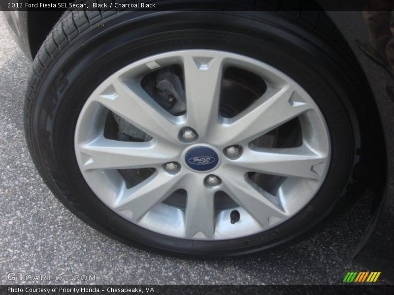Black / Charcoal Black 2012 Ford Fiesta SEL Sedan
