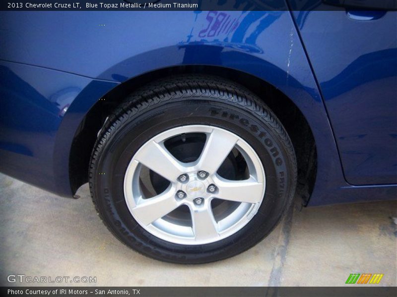 Blue Topaz Metallic / Medium Titanium 2013 Chevrolet Cruze LT