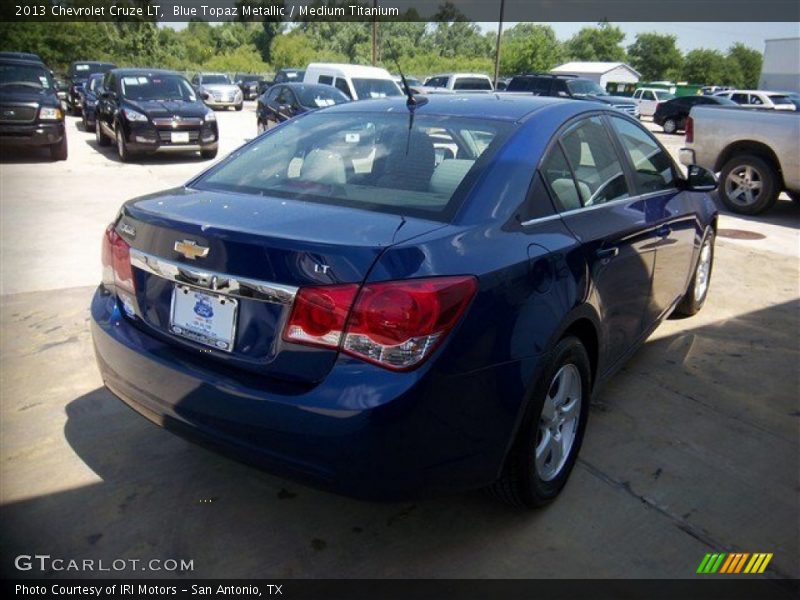 Blue Topaz Metallic / Medium Titanium 2013 Chevrolet Cruze LT