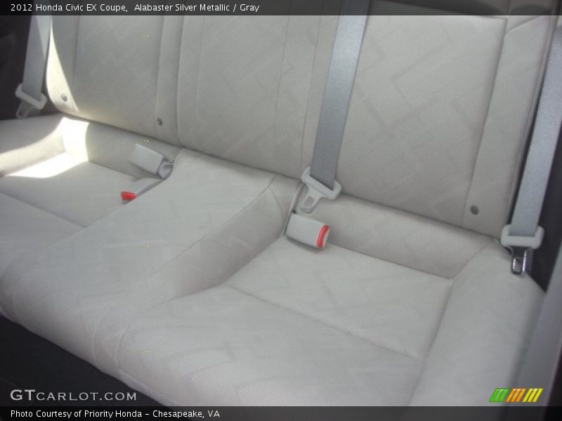 Alabaster Silver Metallic / Gray 2012 Honda Civic EX Coupe