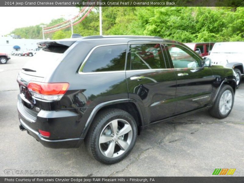 Brilliant Black Crystal Pearl / Overland Morocco Black 2014 Jeep Grand Cherokee Overland 4x4
