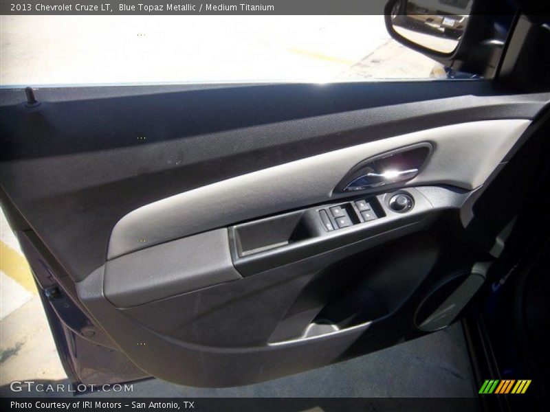 Blue Topaz Metallic / Medium Titanium 2013 Chevrolet Cruze LT