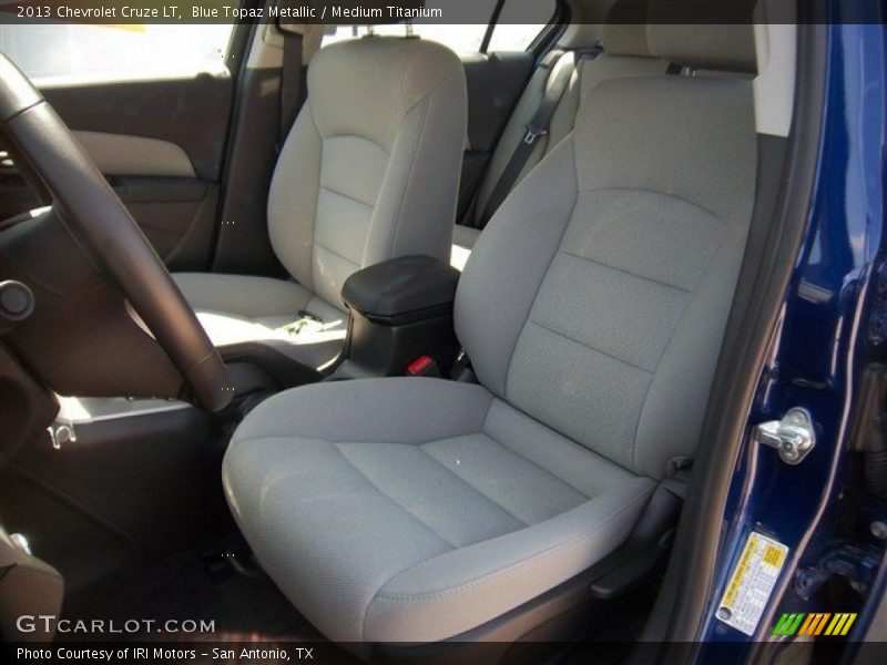 Blue Topaz Metallic / Medium Titanium 2013 Chevrolet Cruze LT