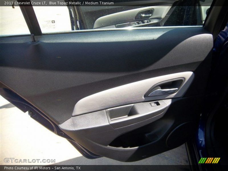 Blue Topaz Metallic / Medium Titanium 2013 Chevrolet Cruze LT