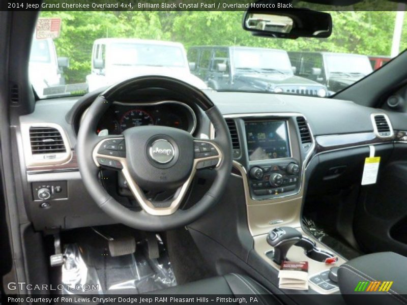 Brilliant Black Crystal Pearl / Overland Morocco Black 2014 Jeep Grand Cherokee Overland 4x4