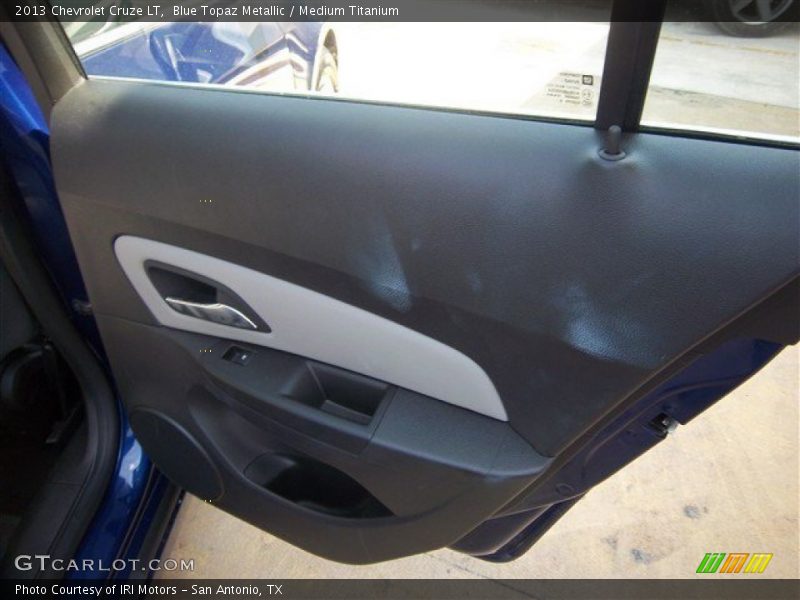 Blue Topaz Metallic / Medium Titanium 2013 Chevrolet Cruze LT