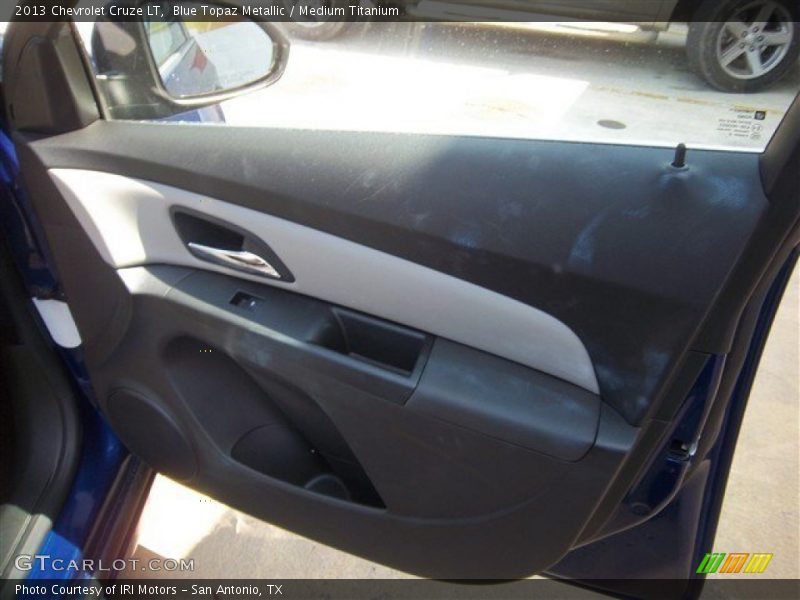 Blue Topaz Metallic / Medium Titanium 2013 Chevrolet Cruze LT