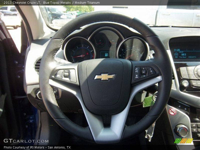 Blue Topaz Metallic / Medium Titanium 2013 Chevrolet Cruze LT
