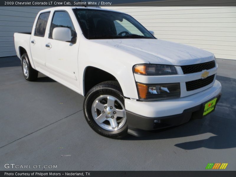 Summit White / Ebony 2009 Chevrolet Colorado LT Crew Cab