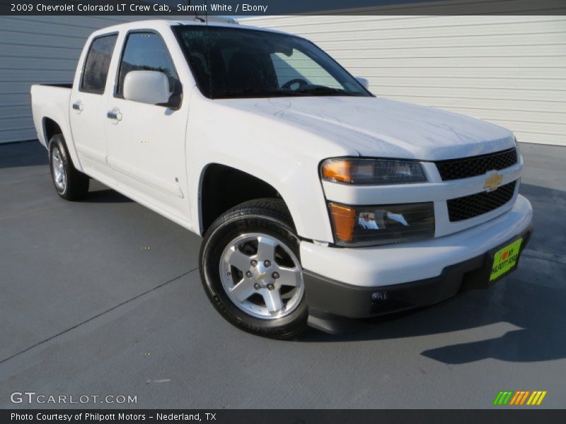 Summit White / Ebony 2009 Chevrolet Colorado LT Crew Cab