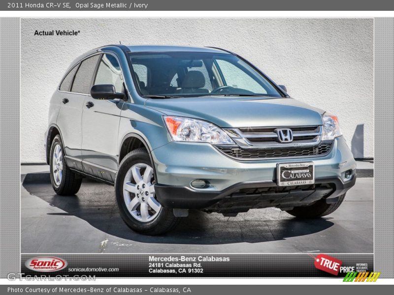 Opal Sage Metallic / Ivory 2011 Honda CR-V SE