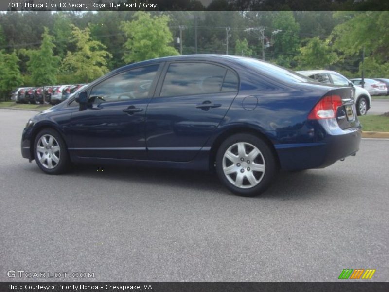 Royal Blue Pearl / Gray 2011 Honda Civic LX Sedan
