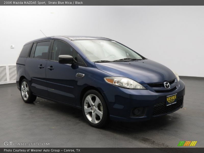 Strato Blue Mica / Black 2006 Mazda MAZDA5 Sport