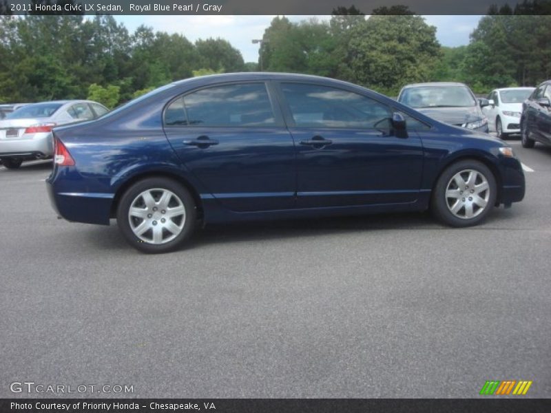 Royal Blue Pearl / Gray 2011 Honda Civic LX Sedan