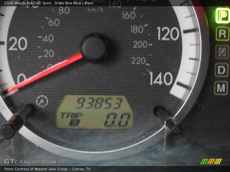 Strato Blue Mica / Black 2006 Mazda MAZDA5 Sport