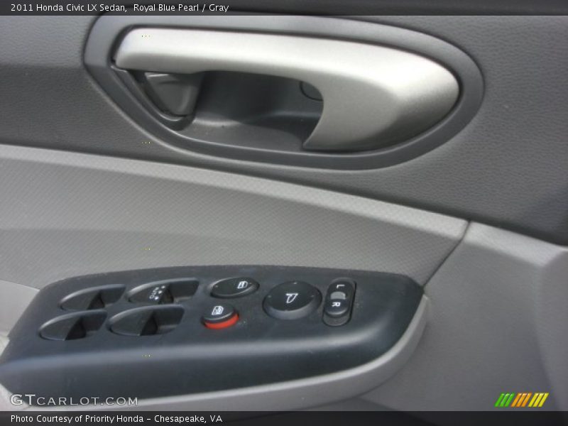 Royal Blue Pearl / Gray 2011 Honda Civic LX Sedan