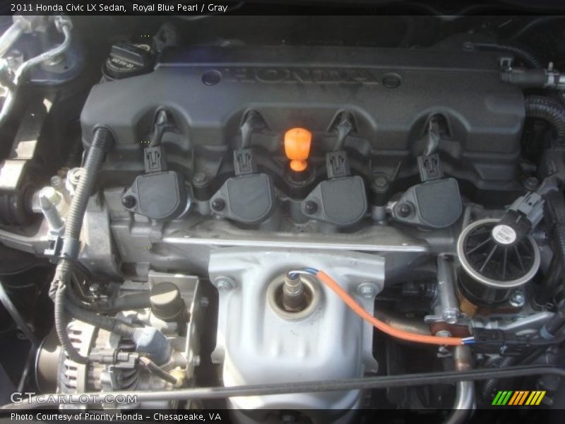Royal Blue Pearl / Gray 2011 Honda Civic LX Sedan