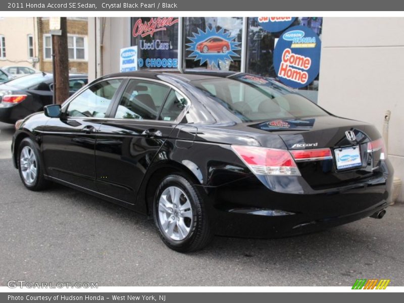 Crystal Black Pearl / Black 2011 Honda Accord SE Sedan