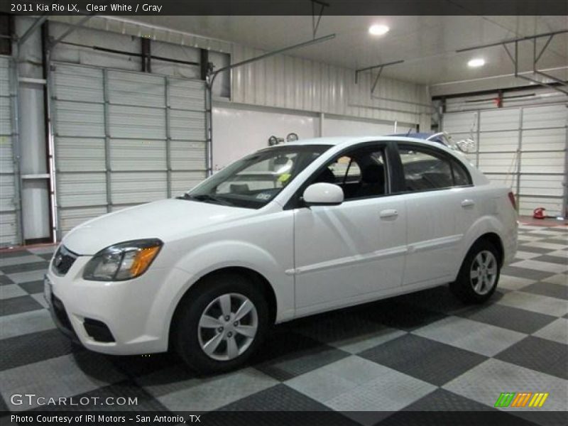Clear White / Gray 2011 Kia Rio LX