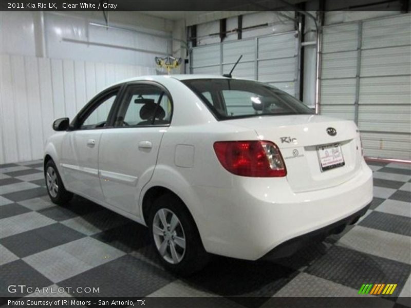 Clear White / Gray 2011 Kia Rio LX