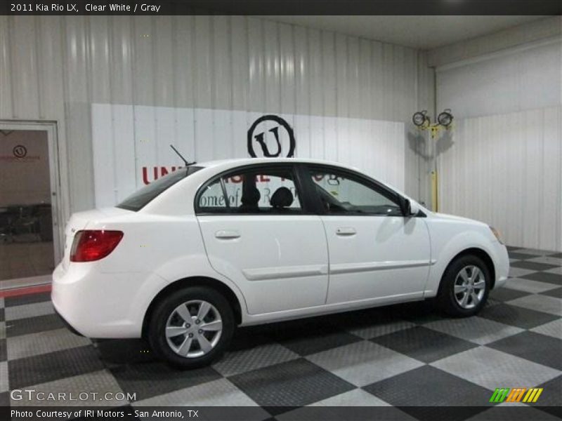 Clear White / Gray 2011 Kia Rio LX