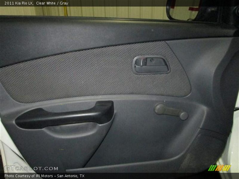 Clear White / Gray 2011 Kia Rio LX