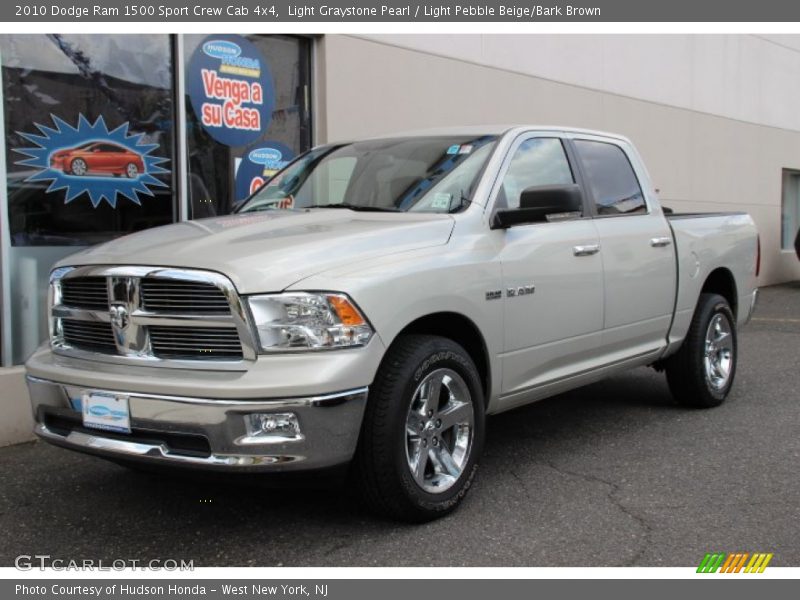 Light Graystone Pearl / Light Pebble Beige/Bark Brown 2010 Dodge Ram 1500 Sport Crew Cab 4x4