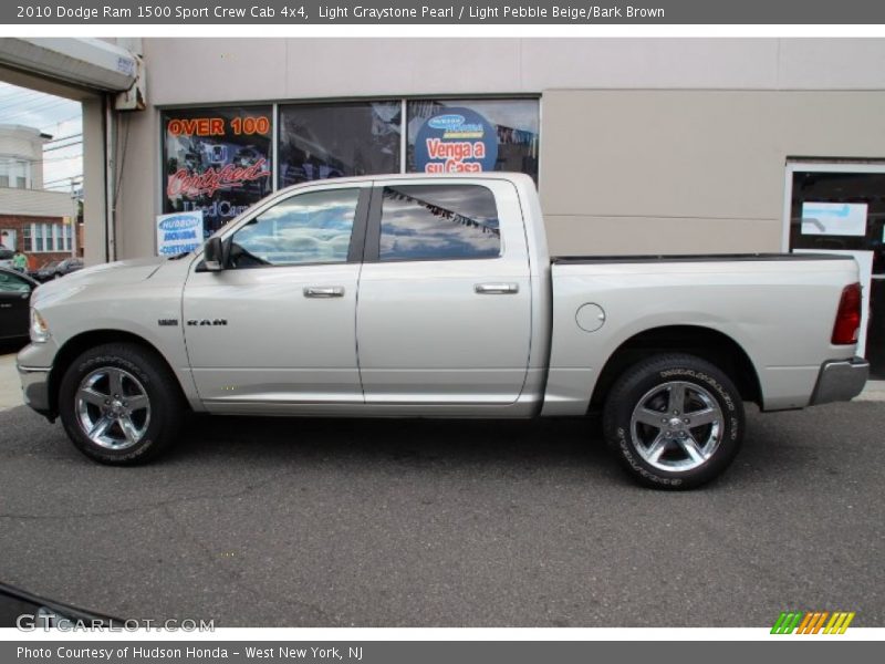 Light Graystone Pearl / Light Pebble Beige/Bark Brown 2010 Dodge Ram 1500 Sport Crew Cab 4x4