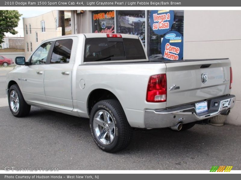 Light Graystone Pearl / Light Pebble Beige/Bark Brown 2010 Dodge Ram 1500 Sport Crew Cab 4x4