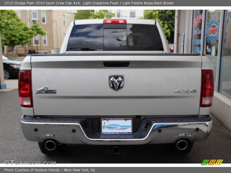 Light Graystone Pearl / Light Pebble Beige/Bark Brown 2010 Dodge Ram 1500 Sport Crew Cab 4x4