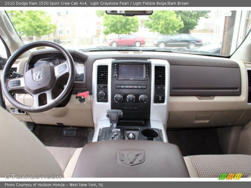 Light Graystone Pearl / Light Pebble Beige/Bark Brown 2010 Dodge Ram 1500 Sport Crew Cab 4x4