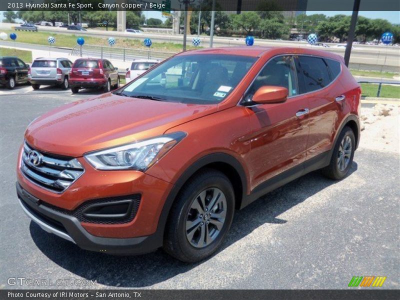 Canyon Copper / Beige 2013 Hyundai Santa Fe Sport