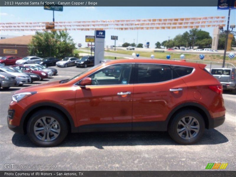 Canyon Copper / Beige 2013 Hyundai Santa Fe Sport