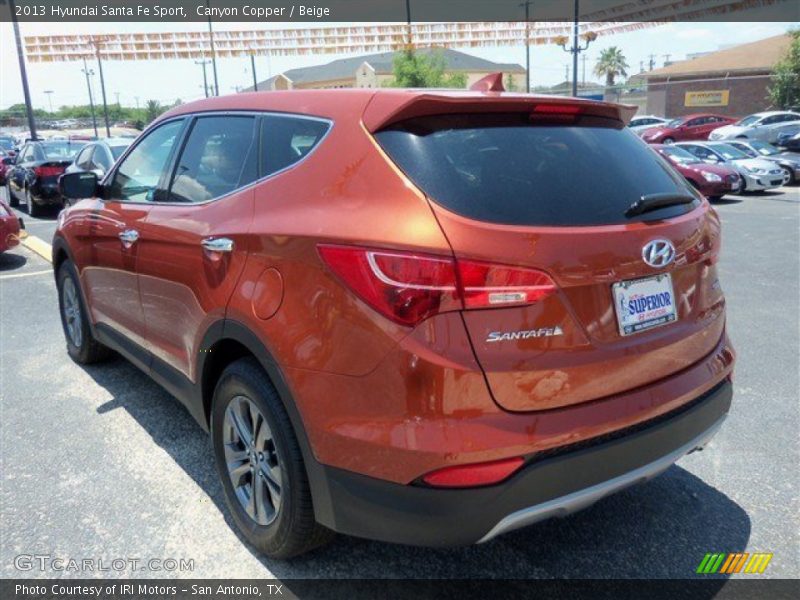 Canyon Copper / Beige 2013 Hyundai Santa Fe Sport