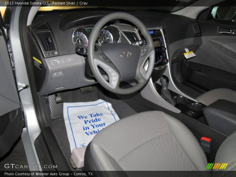 Radiant Silver / Gray 2013 Hyundai Sonata GLS