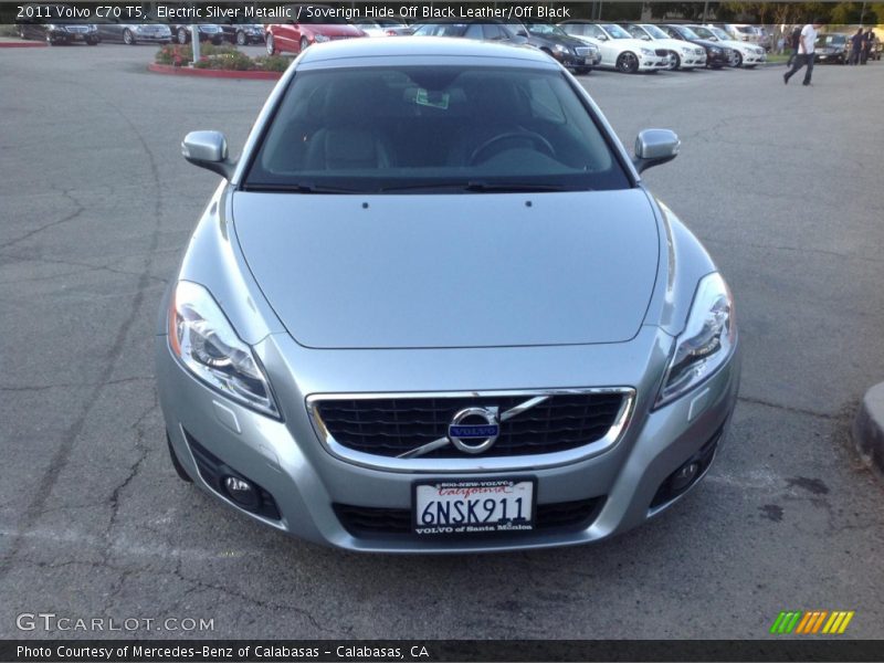 Electric Silver Metallic / Soverign Hide Off Black Leather/Off Black 2011 Volvo C70 T5
