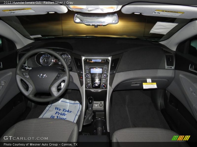 Radiant Silver / Gray 2013 Hyundai Sonata GLS