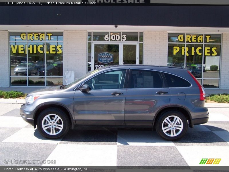 Urban Titanium Metallic / Black 2011 Honda CR-V EX