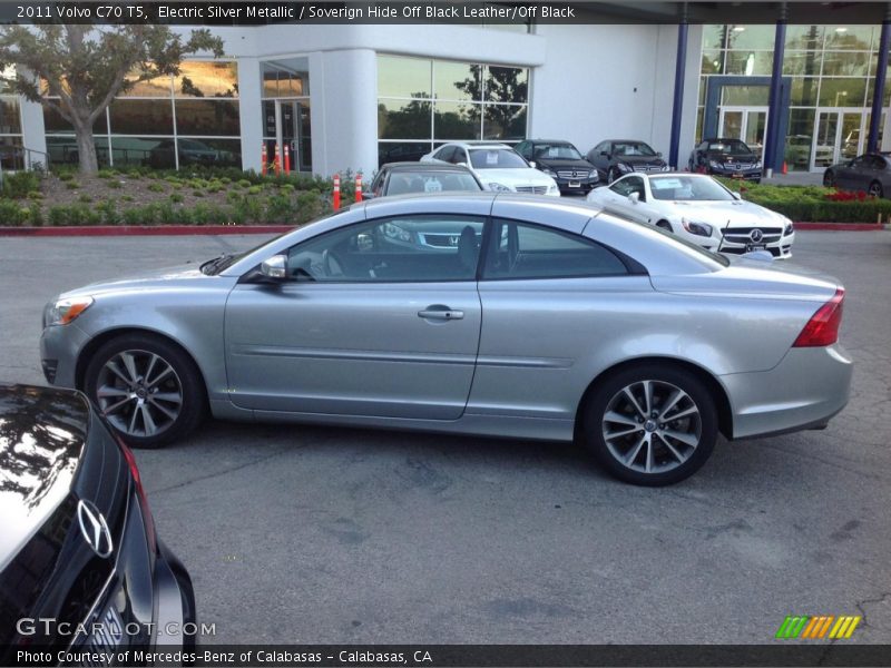 Electric Silver Metallic / Soverign Hide Off Black Leather/Off Black 2011 Volvo C70 T5