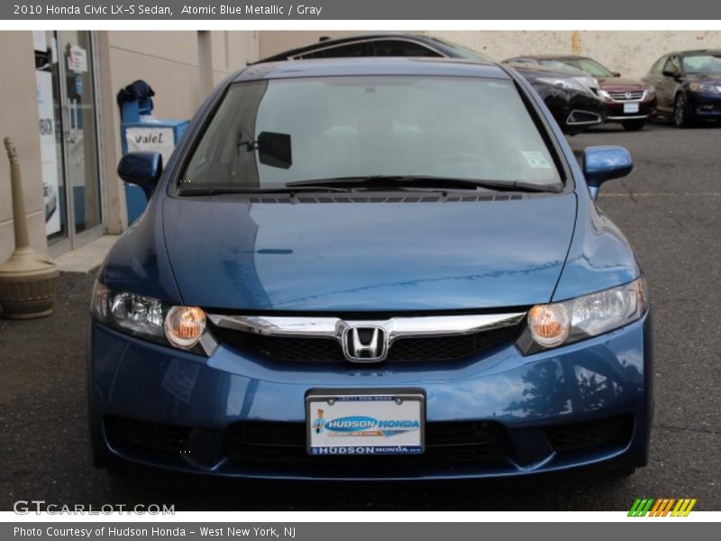 Atomic Blue Metallic / Gray 2010 Honda Civic LX-S Sedan