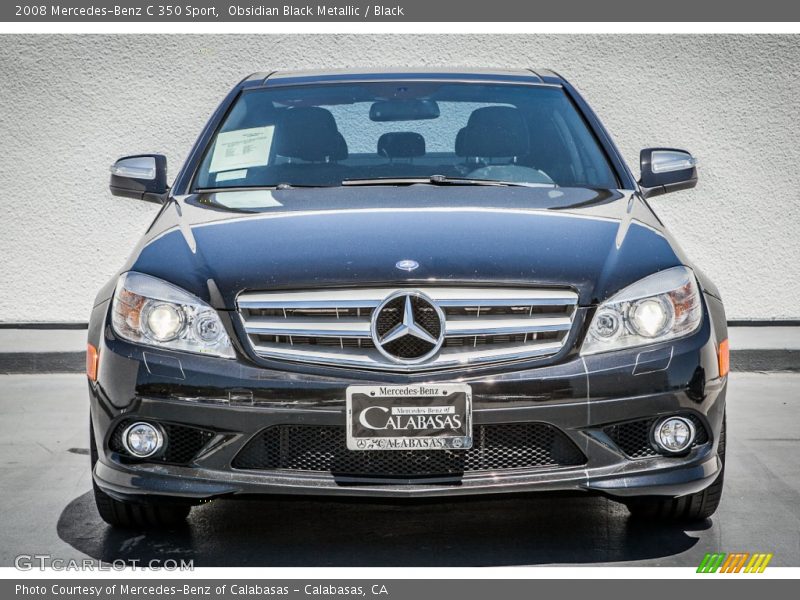 Obsidian Black Metallic / Black 2008 Mercedes-Benz C 350 Sport