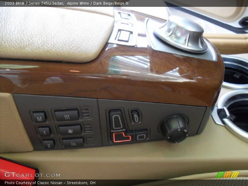 Alpine White / Dark Beige/Beige III 2003 BMW 7 Series 745Li Sedan