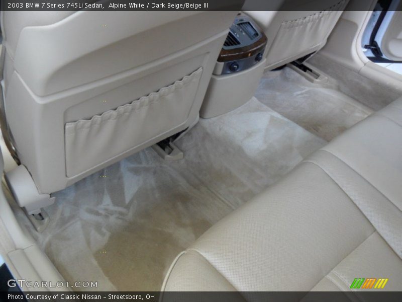 Alpine White / Dark Beige/Beige III 2003 BMW 7 Series 745Li Sedan