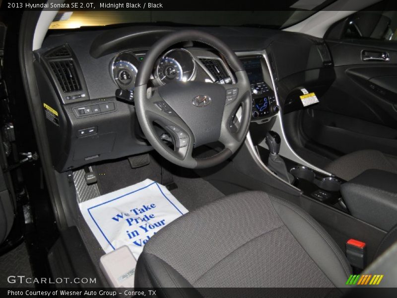 Midnight Black / Black 2013 Hyundai Sonata SE 2.0T