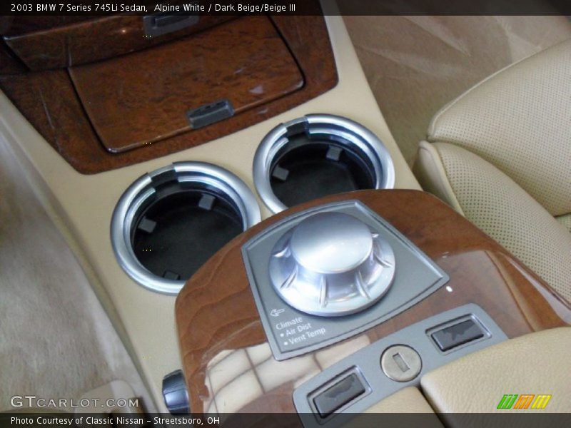 Alpine White / Dark Beige/Beige III 2003 BMW 7 Series 745Li Sedan