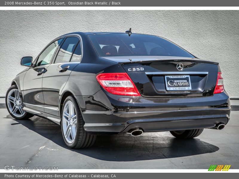 Obsidian Black Metallic / Black 2008 Mercedes-Benz C 350 Sport