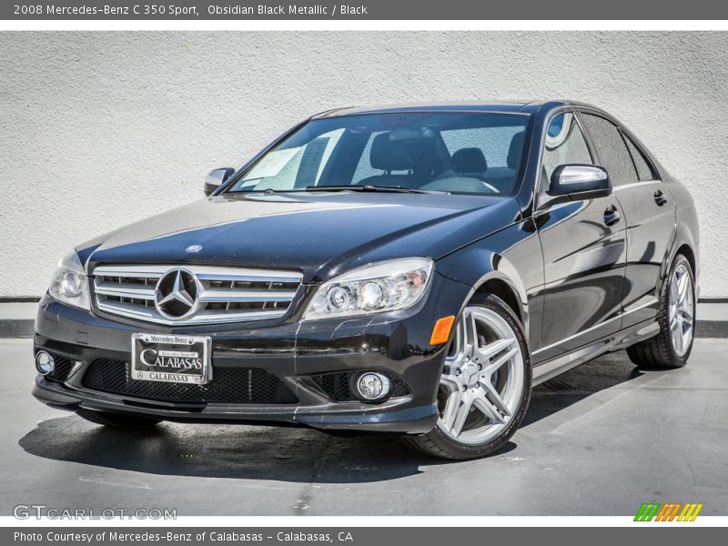 Obsidian Black Metallic / Black 2008 Mercedes-Benz C 350 Sport